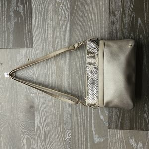 Mia & Luca gold snakeskin appearance crossbody bag